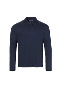Koszulka polo z długim rękawem przeciwdziałająca promieniom UV Musto Evo Crew. Typ kołnierza: polo. Kolor: niebieski. Materiał: skóra. Długość rękawa: długi rękaw. Długość: długie #1