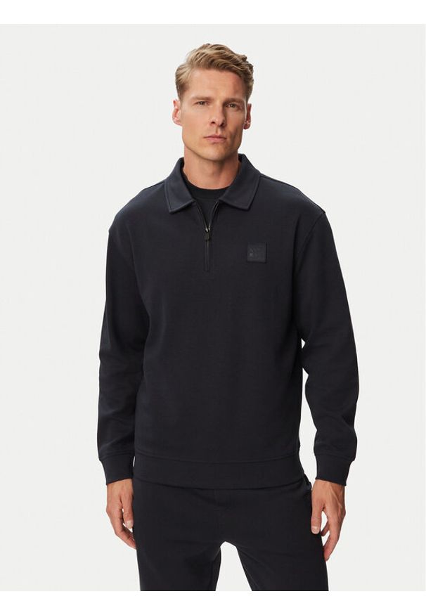JOOP! Jeans Sweter Jjj-Davon 30103327 Granatowy Regular Fit. Kolor: niebieski. Materiał: syntetyk