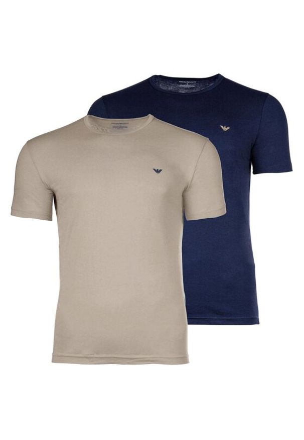 Emporio Armani Underwear Komplet t-shirtów EM000391 AF18881 M1143 Kolorowy Slim Fit. Materiał: bawełna. Wzór: kolorowy