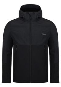 ZSPORT - Kurtka Softshell Lupp Black XL dla Mężczyzn - Wodoodporna i Oddychająca. Kolor: czarny. Materiał: softshell. Sport: turystyka piesza
