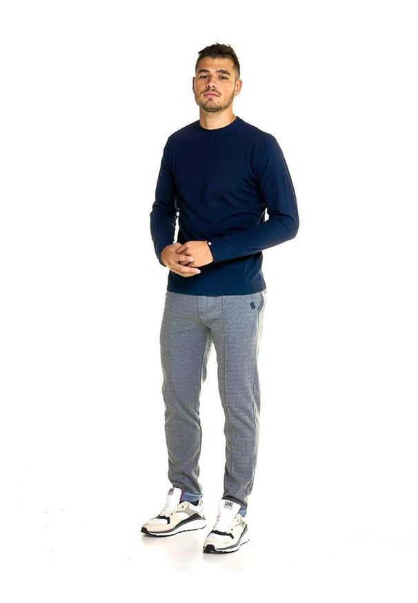 LEONE 1947 APPAREL - Męska koszulka Leone z długim rękawem Urban. Kolor: niebieski. Materiał: tkanina. Długość rękawa: długi rękaw. Długość: długie. Sport: fitness