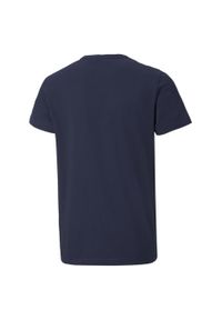 Koszulka Puma ESS Logo Tee Jr 586960 06. Kolor: fioletowy, niebieski, wielokolorowy. Materiał: bawełna