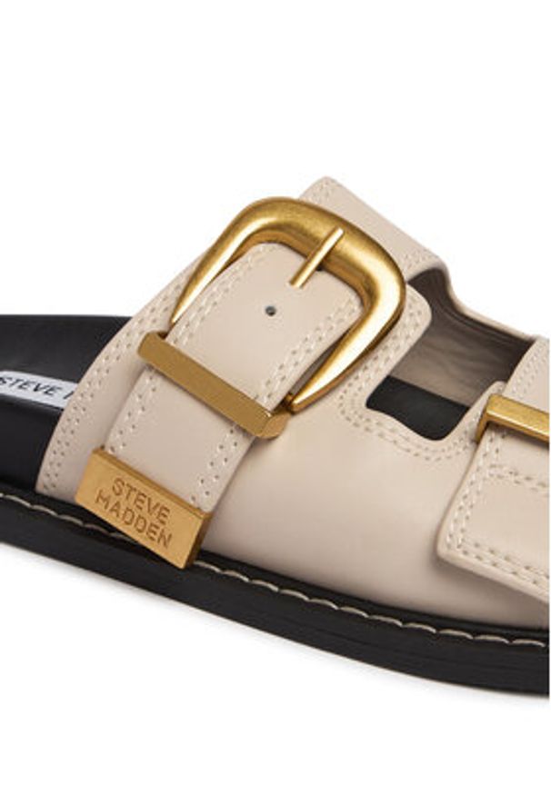 Steve Madden Klapki 11004702 Beżowy. Kolor: beżowy. Materiał: skóra