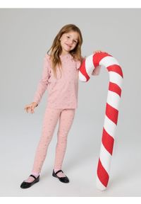 Sinsay - Legginsy - różowy. Kolor: różowy. Długość: długie #1