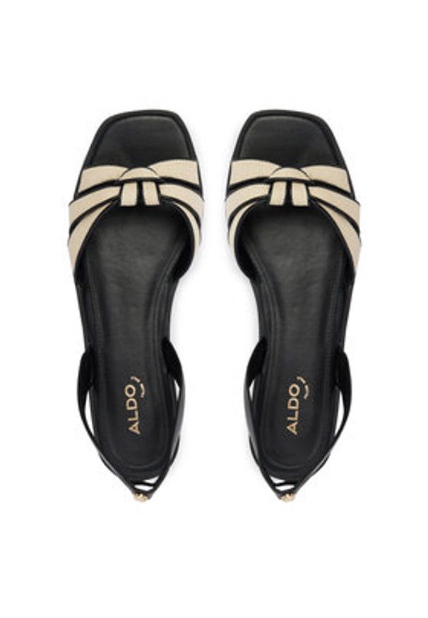 Aldo Sandały Adwiedan 14190499 Czarny. Kolor: czarny. Materiał: skóra