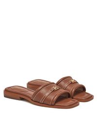 Michael Kors Klapki Mandy Slide 40R5MAFS2L Brązowy. Kolor: brązowy. Materiał: skóra #3