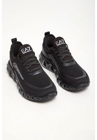 EA7 Emporio Armani - Sneakersy męskie EA7 EMPORIO ARMANI. Materiał: materiał. Wzór: nadruk, aplikacja #1