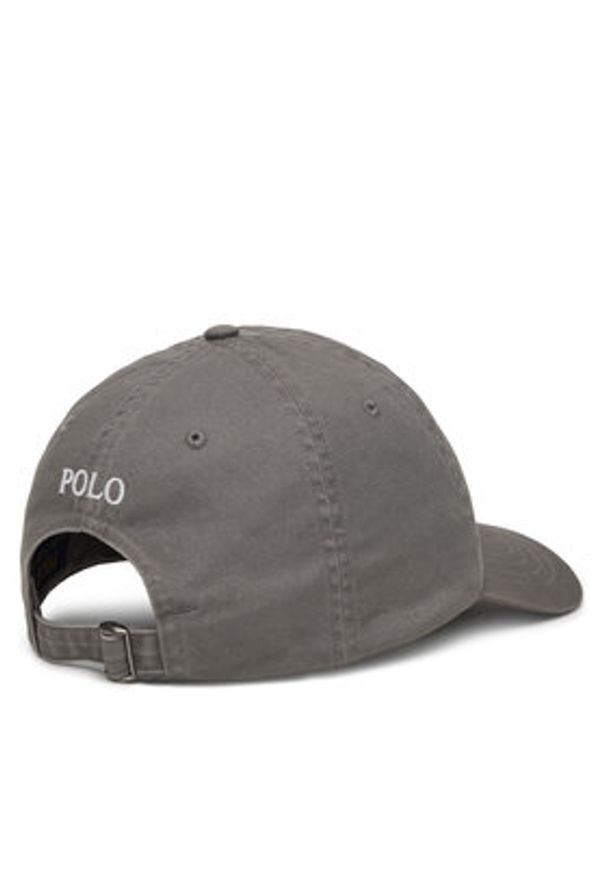Polo Ralph Lauren Czapka z daszkiem 211912843017 Szary. Kolor: szary. Materiał: materiał, bawełna