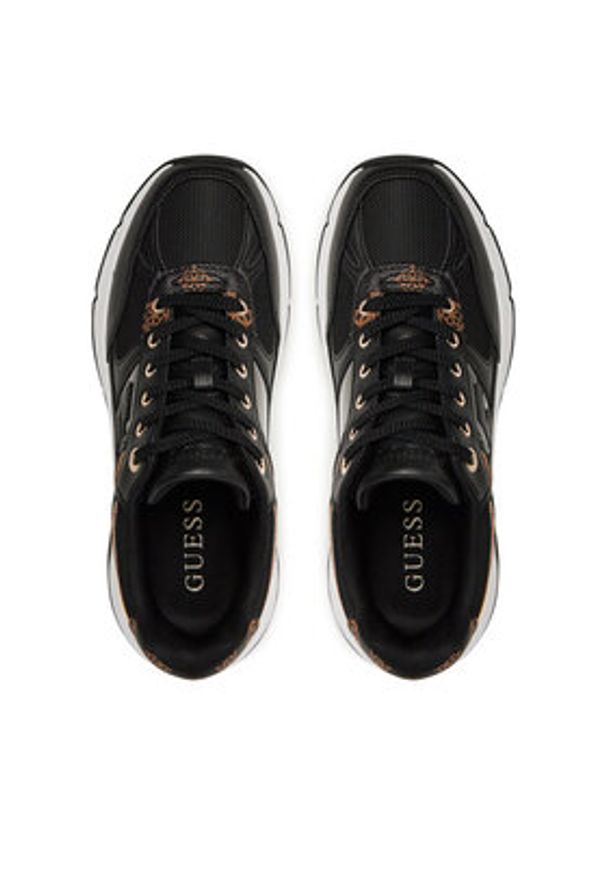 Guess Sneakersy FLTFON FAB12 Czarny. Kolor: czarny. Materiał: skóra