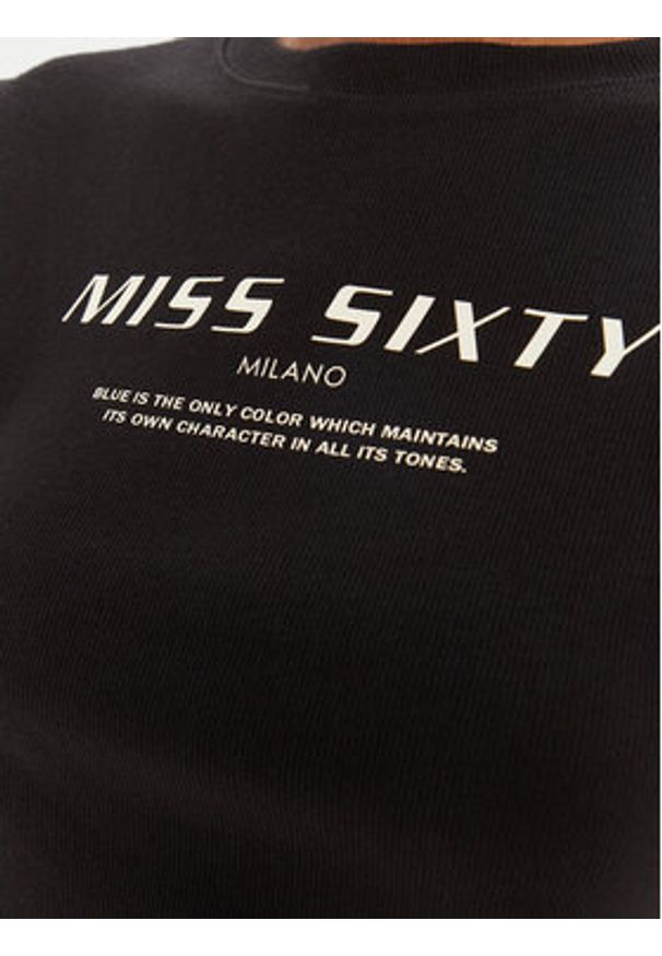 Miss Sixty T-Shirt 6L1SJ4300000 Czarny Slim Fit. Kolor: czarny. Materiał: bawełna