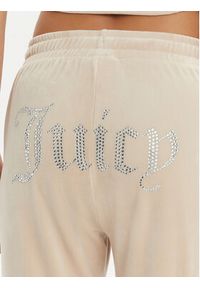 Juicy Couture Spodnie dresowe Tina JCAPW045 Beżowy Regular Fit. Kolor: beżowy. Materiał: syntetyk #3