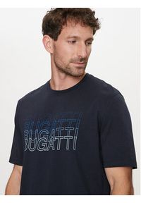 Bugatti T-Shirt 8350 55042A Granatowy Modern Fit. Kolor: niebieski. Materiał: bawełna #3