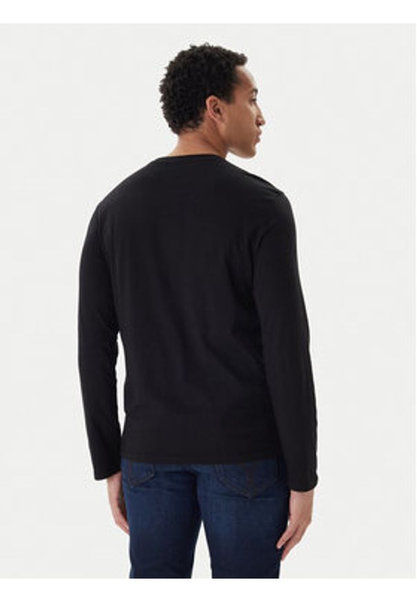 Emporio Armani Underwear Longsleeve EM000382 AF14210 UC001 Czarny Regular Fit. Kolor: czarny. Materiał: bawełna. Długość rękawa: długi rękaw