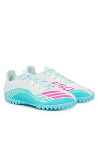 Adidas - adidas Buty do piłki nożnej F50 Messi Club Tf JQ0947 Biały. Kolor: biały. Materiał: materiał #5