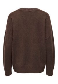 only - ONLY Sweter Mari 15360940 Brązowy Loose Fit. Kolor: brązowy. Materiał: syntetyk #7