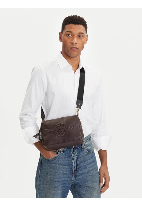 Aeronautica Militare Saszetka 252BO1149DPL00308 Brązowy. Kolor: brązowy. Materiał: skóra