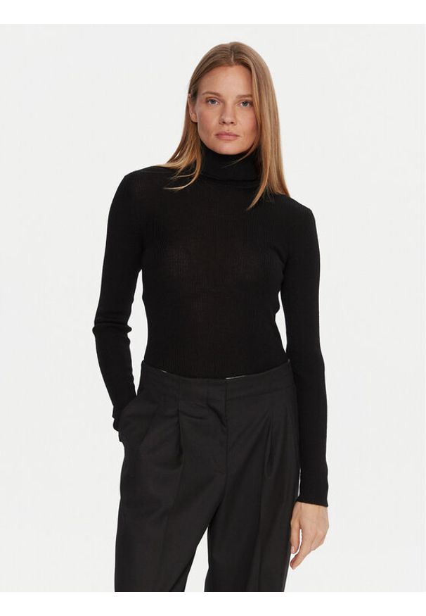 JOOP! Golf 58 254KN58Kalis 30049422 Czarny Slim Fit. Typ kołnierza: golf. Kolor: czarny. Materiał: wełna