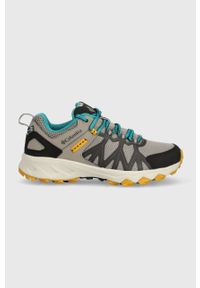 columbia - Columbia buty Peakfreak II Outdry damskie kolor szary 2005131-471. Kolor: szary. Materiał: syntetyk, materiał. Szerokość cholewki: normalna. Sezon: zima