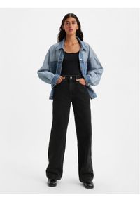 Levi's® Jeansy Ribcage A6081-0001 Czarny Wide Leg. Kolor: czarny