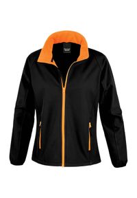RESULT - Kurtka Result Softshell Femme Printable. Kolor: wielokolorowy, czarny, pomarańczowy. Materiał: softshell #1