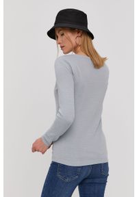 Vero Moda - Sweter. Kolor: niebieski. Materiał: bawełna, dzianina. Wzór: gładki #3