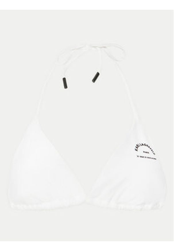 Karl Lagerfeld - KARL LAGERFELD Góra od bikini A1W46098 Biały. Kolor: biały. Materiał: syntetyk