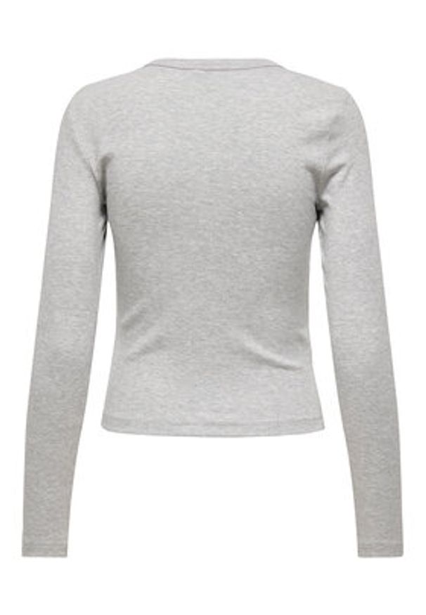 only - ONLY Bluzka Val 15371305 Szary Regular Fit. Kolor: szary. Materiał: bawełna