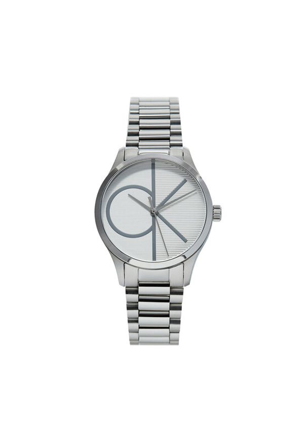 Calvin Klein Zegarek Iconic 25200345 Srebrny. Kolor: srebrny
