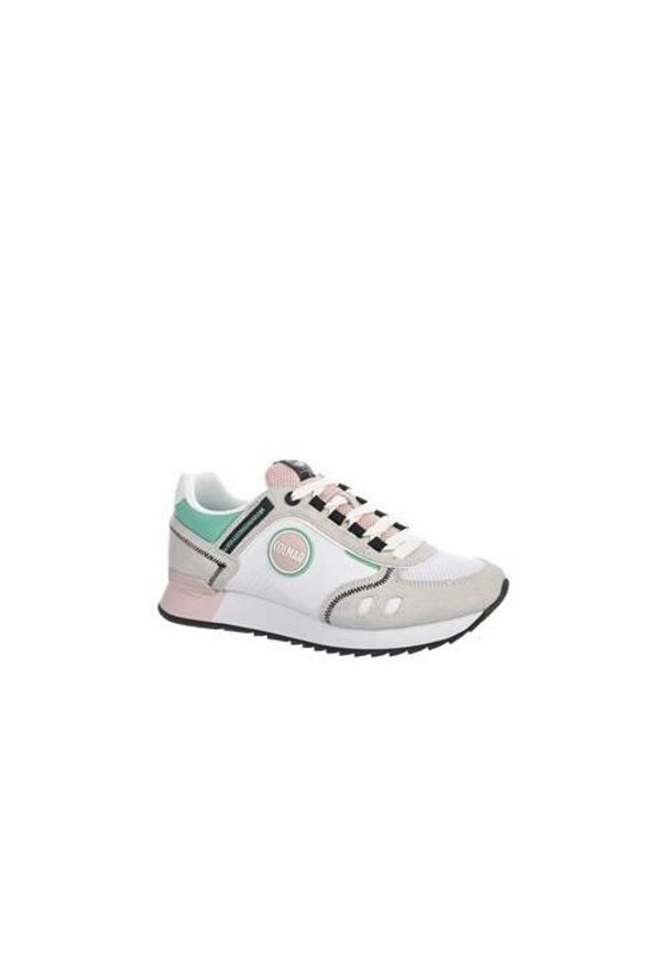Buty do chodzenia damskie Colmar Travis Sport. Zapięcie: sznurówki. Kolor: biały, wielokolorowy. Materiał: zamsz, materiał, syntetyk, guma. Szerokość cholewki: normalna. Sport: turystyka piesza
