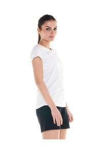 LEONE 1947 APPAREL - Podstawowy t-shirt damski. Kolor: biały. Materiał: tkanina. Sport: fitness