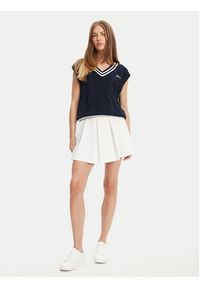 Guess Sweter V5GR00 Z3FB1 Granatowy Classic Fit. Kolor: niebieski. Materiał: bawełna #4