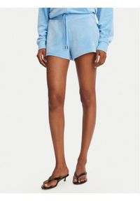 Juicy Couture Szorty sportowe Eve JCBHS224801 Niebieski Regular Fit. Kolor: niebieski. Materiał: syntetyk