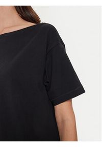 Sisley T-Shirt 3096L400N Czarny Relaxed Fit. Kolor: czarny. Materiał: bawełna #4