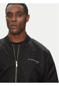 Richmond X Kurtka bomber UMP25070GB Czarny Regular Fit. Kolor: czarny. Materiał: syntetyk
