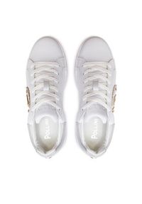 Pollini Sneakersy SA15184G1IXJ110A Biały. Kolor: biały. Materiał: skóra