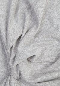 Born2be - Szara Bawełniana Sukienka T-shirtowa z Marszczeniem Podkreślającym Talię Timiore. Okazja: na co dzień. Kolor: szary. Materiał: bawełna. Wzór: gładki. Sezon: lato. Typ sukienki: proste. Styl: casual #7