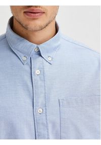 Selected Homme Koszula Rick 16077359 Błękitny Regular Fit. Kolor: niebieski. Materiał: bawełna