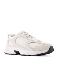 Buty unisex New Balance MR530CE – beżowe. Okazja: na co dzień. Kolor: beżowy. Materiał: tworzywo sztuczne, materiał, tkanina. Szerokość cholewki: normalna. Sezon: lato #2