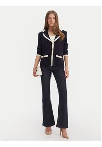 Luisa Spagnoli Kardigan Meridien 100357 Granatowy Regular Fit. Kolor: niebieski. Materiał: wełna #5