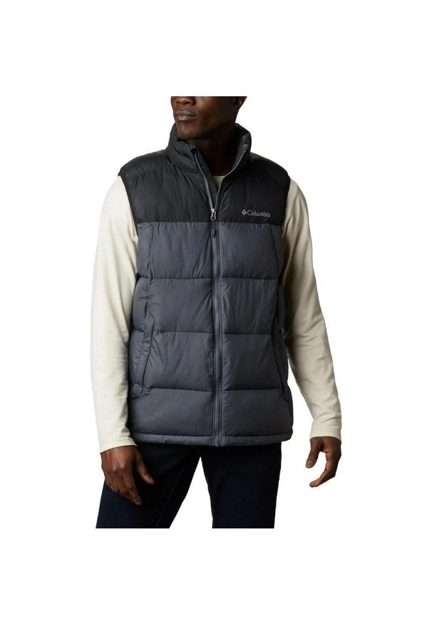 columbia - Kamizelka męska Columbia Pike Lake. Kolor: wielokolorowy, szary, czarny. Materiał: syntetyk. Technologia: Omni-Heat (Columbia). Sezon: zima
