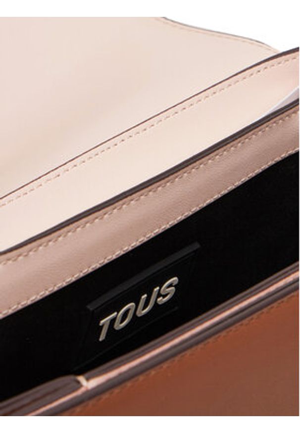 Tous - TOUS Torebka Chain Kaos Icon 2002200343 Brązowy. Kolor: brązowy. Materiał: skórzane