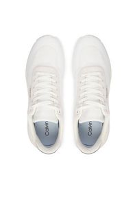 Calvin Klein Sneakersy Eva Runner Lace Up Mat Mix YW0YW02016 Biały. Kolor: biały. Materiał: materiał #5