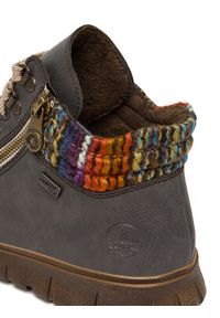 Rieker Trzewiki N1305-45 Szary. Kolor: szary. Materiał: skóra, syntetyk #2