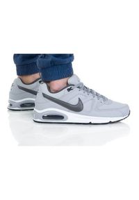 Buty do chodzenia męskie Nike Air Max Command Leather. Zapięcie: sznurówki. Kolor: wielokolorowy, czarny, szary. Materiał: materiał, skóra, tkanina. Szerokość cholewki: normalna. Model: Nike Air Max. Sport: turystyka piesza