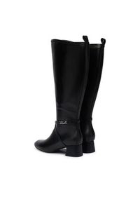 Karl Lagerfeld - KARL LAGERFELD Kozaki KL30375 Czarny. Kolor: czarny. Materiał: skóra #4