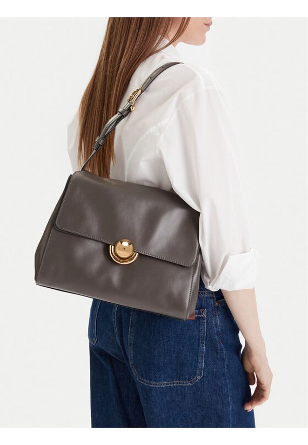 Furla Torebka Domus S WB01862 BX4185 IT 4283S 1002 Szary. Kolor: szary. Materiał: skórzane