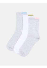 Sinsay - Bawełniane skarpetki 3 pack - wielobarwny. Materiał: bawełna #1