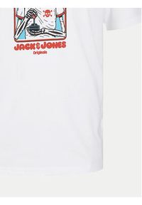 Jack & Jones - Jack&Jones T-Shirt Eight Skull 12264841 Biały Standard Fit. Kolor: biały. Materiał: bawełna #8