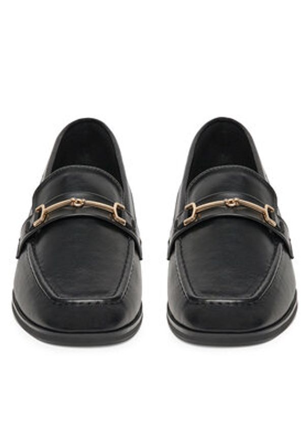 DeeZee Loafersy DZ2304-4 Czarny. Kolor: czarny. Materiał: skóra