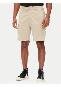 Pepe Jeans Szorty materiałowe Seasonal PM801179 Beżowy Regular Fit. Kolor: beżowy. Materiał: bawełna